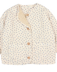 Girls Fleece Lined Floral Jacket