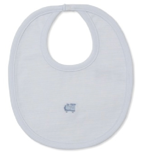 Kissy Premier Train Embroidered Bib