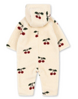 Konges Cherry Print Fleece Bunting