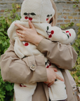 Konges Cherry Print Fleece Bunting