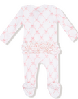 Ribbon Bow Trellis 2 Way Zipper Footie