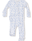 Romi Floral Ribbed 2 Way Zipper Footie