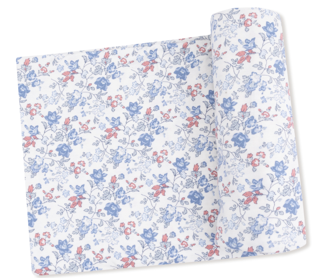 Country Floral Swaddle Blanket