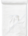 Kissy Kissy Blue Dot Hooded Towel & Mitt
