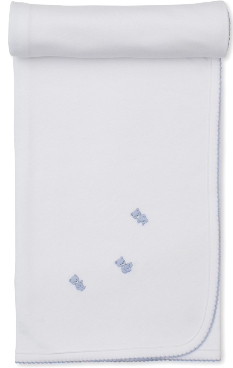Kissy Premier Teddy Bear Embroidered Blanket