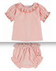 Vivi Cherry Embroidered Bloomer Set