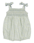 Francine Smocked Little Blue Print Bubble