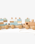 Wooden Toy Stacking Train