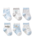 Dreamscape Blue Baby Socks 6 pack set