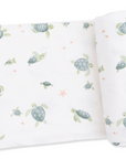 Sea Turtles Bamboo Swaddle Blanket