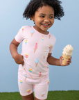 Ice Cream Shorts Pajama Set