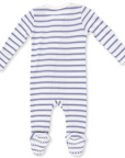 Ribbed Vintage Stripe 2-Way Zipper Pajama