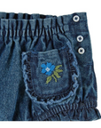 Embroidered Denim Bloomers