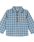 Blue Check Boy's Shirt