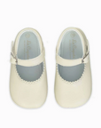 Ivory Leather Baby Mary Jane Shoes