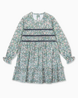 Belia Green Floral Smocked Dress
