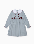 Dusty Blue Rosalie Girl Empire Dress | La Coqueta