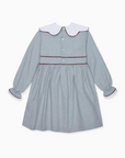 Dusty Blue Rosalie Girl Empire Dress | La Coqueta