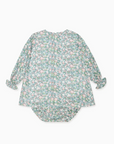 Green Floral Belia Baby Girl Smocked Set | La Coqueta