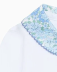 Blue Floral Patricio Baby Girl Bodysuit | La Coqueta