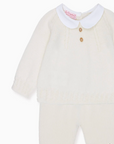 Ivory Noa Merino Baby Knitted Set | La Coqueta