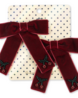 2 Pack Red Velvet Bows