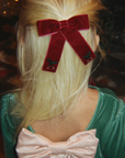 2 Pack Red Velvet Bows