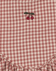 Foret Red Gingham Dress