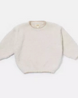 Ecru Fuzzy Boxy Sweater