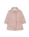 Pink Wool Textured Coat