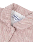 Pink Wool Textured Coat