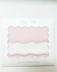 Pink Jacquard Bows Washcloth Set (2)