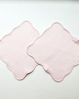 Pink Jacquard Bows Washcloth Set (2)