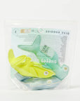 Salty the Shark Dive Buddies Aqua Neon Yellow Set of 3