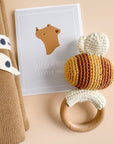 Teether Bee Cotton Crochet Rattle Spring Summer Baby Toy