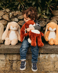 Little Nibble 12" Floppy Bunny - Almond Joy