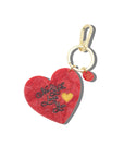 Hand-painted New York Loves You Heart Bag Charm + Keychain | Eco-Friendly