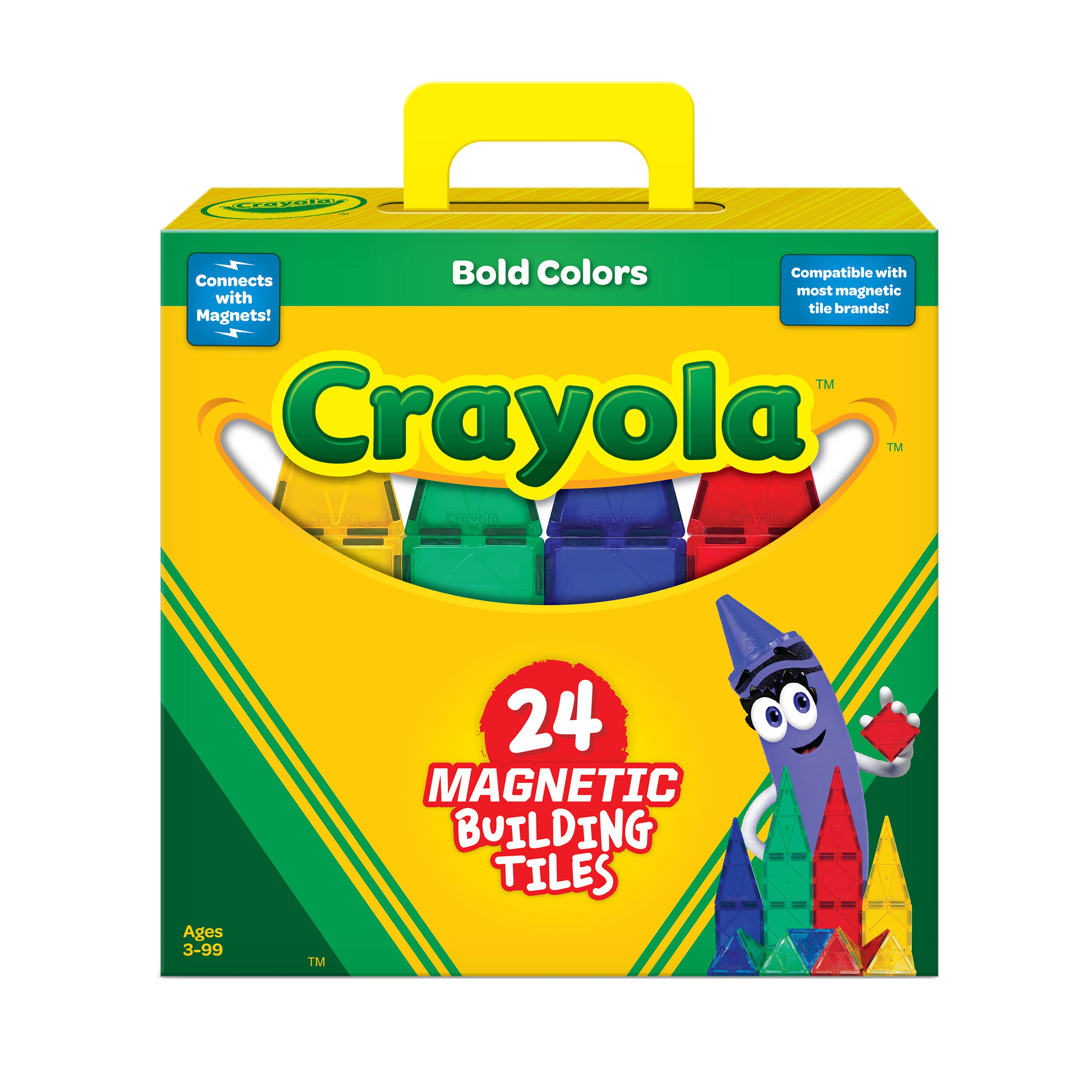 Crayola Bold Magnetic Tiles 24-Piece Set – The Little NY