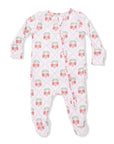 Sweet Strawberries - 2 Way Ruffle Back Zipper Footie