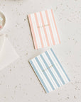 Baby Stripes Blue Mini Card