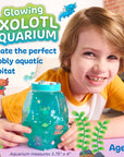 Make an Axolotl Glowing Aquarium Craft for Kids