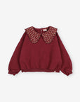 Cottage Floral Collared Sweatshirt