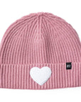 Blush Terry Heart Beanie