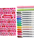 Strawberry Sugar: Scented Gel Pen & Highlighter Writing Kit