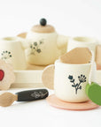 Eco-Friendly Wooden Tea Set & Tray