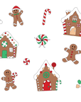 Gingerbread World Zipper Footie