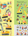 Little First Stickers Diggers And Cranes : Usborne