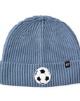 Stormy Blue Terry Soccer Beanie