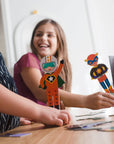 Superheroes Magnetic Dress Up Set