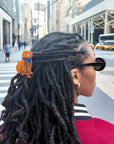 Hand-painted Mini Goldendoodle Hair Clip